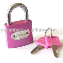 Red color padlock